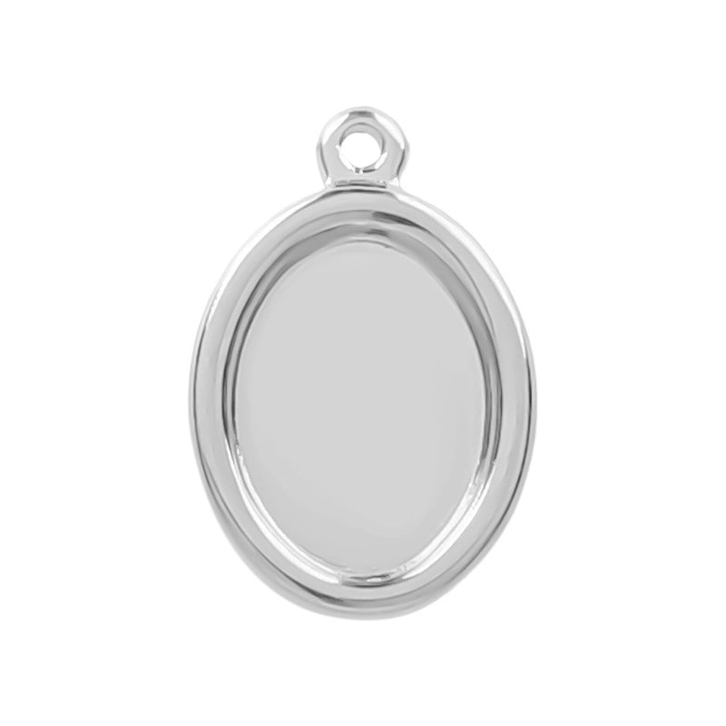 1 Piece 8*12mm 304 Stainless Steel Geometric Jewelry Accessories Pendant