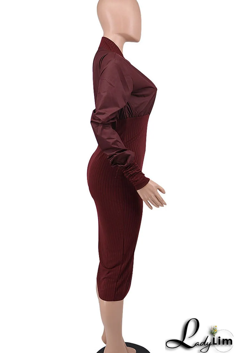 Green Casual Street Solid Split Joint Fold Zipper Collar Dresses