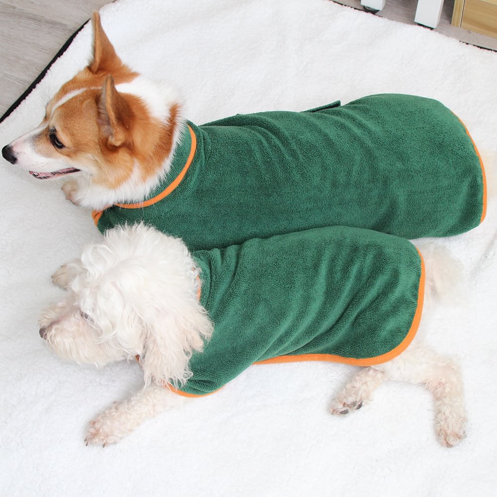 Dog Bathrobes Microfibre Pet Drying Absorbent Quick Drying Pet Bath Towels Accessories