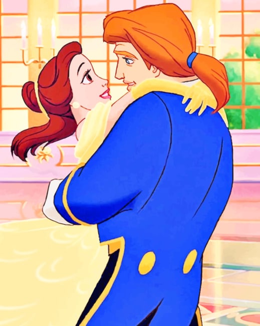 

Disney Couple In Love – Paint By Numbers - 40*50CM, 501 Original