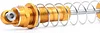 AMK Front and Rear Metal Shock for 1/10 RC Crawler TRX4 TRX6 SCX10 Truck Parts Aluminum Alloy RC Crawler car Upgrades Accessories（4pcs，Yellow ）
