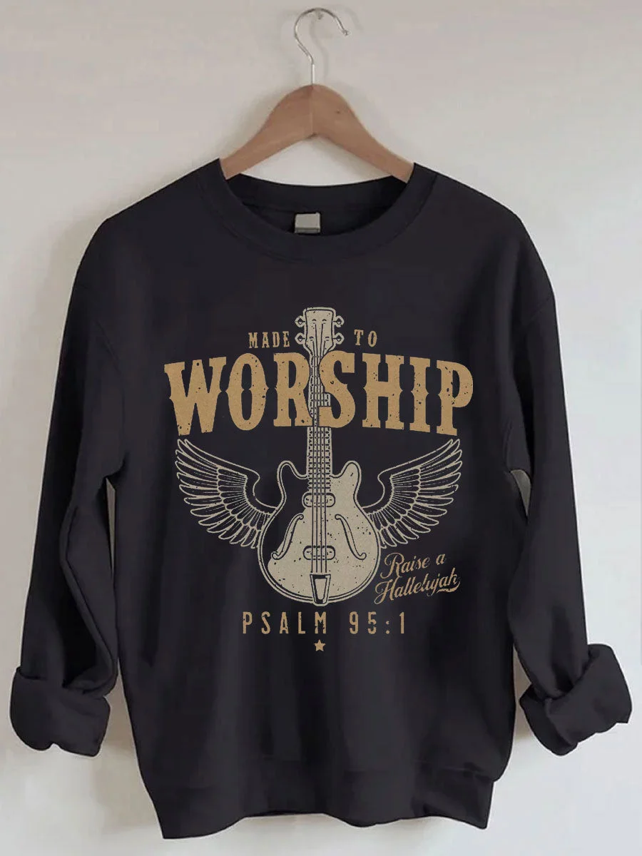 Worship Psalm 95 Faith Sweatshirt