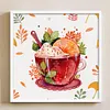 uk.everydayedeals (Limited Stock)9CT Full Stamped&nbsp;Cross Stitch - Teacup Juice (50*50CM)