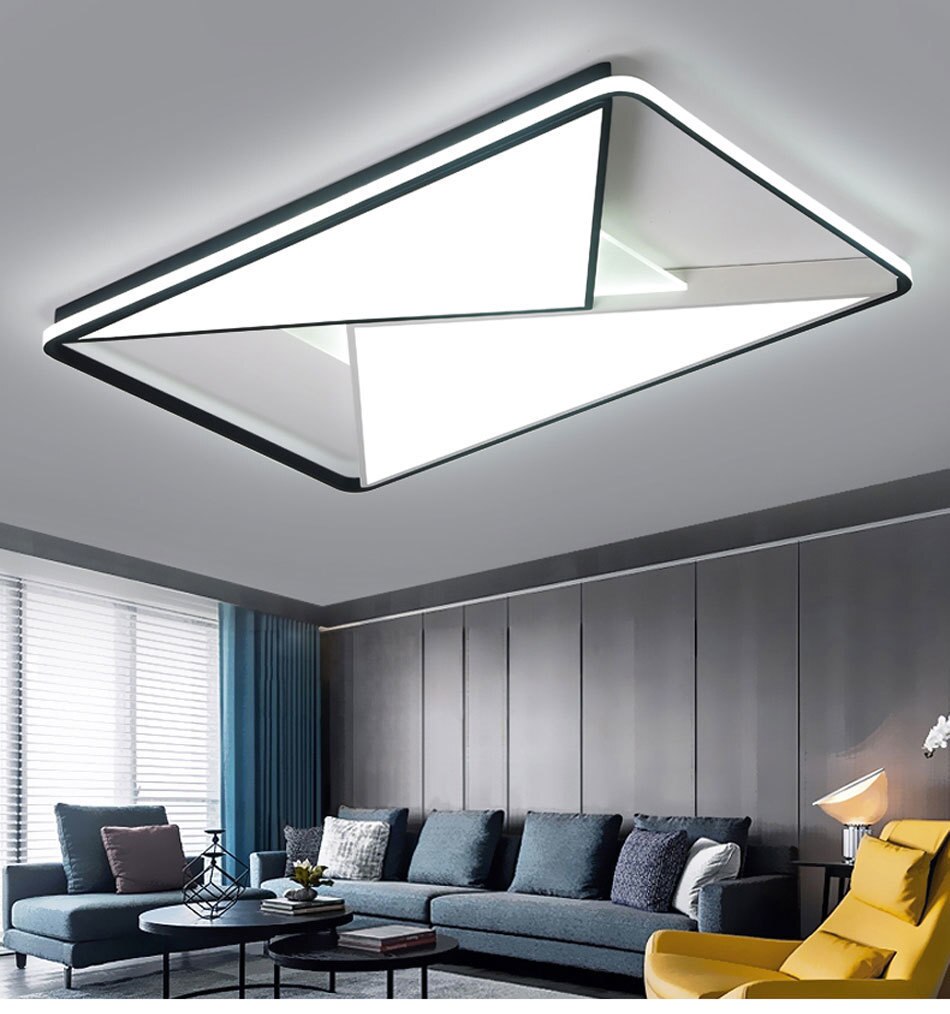 Led Ceiling Lights For Living Room Bedroom Kitchen Lustre Acrylic ...