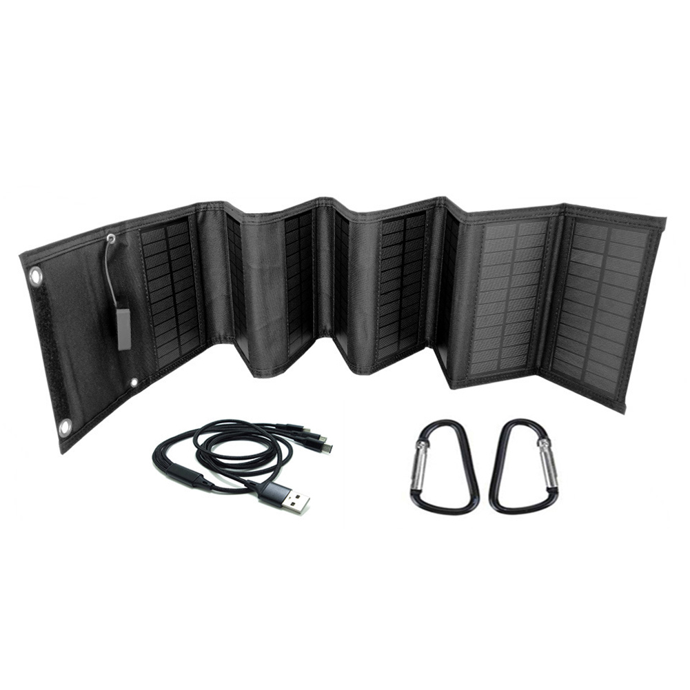 

25W Foldable Dual USB Solar Panel Portable Outdoor Mobile Phone Charger, 501 Original