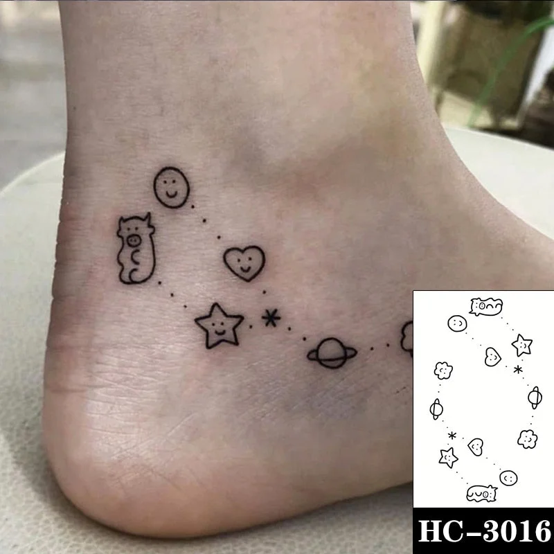 Holding Hands In Love Stickers Hand Heart Tattoo Body Art Makeup Waterproof Temporary Women and Men Fake Tatoo