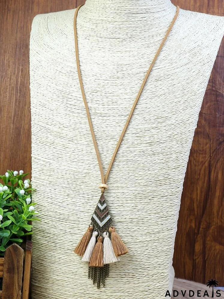 3pcs Tassel Pendant Jewelry Set