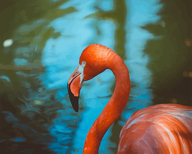 

Flamingo Bird – Paint By Numbers - 40*50CM, 501 Original