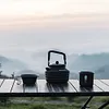 1.3L Outdoor Camping Kettle with Handle Anti-Slip Pot Tourist Cookware Supplies
