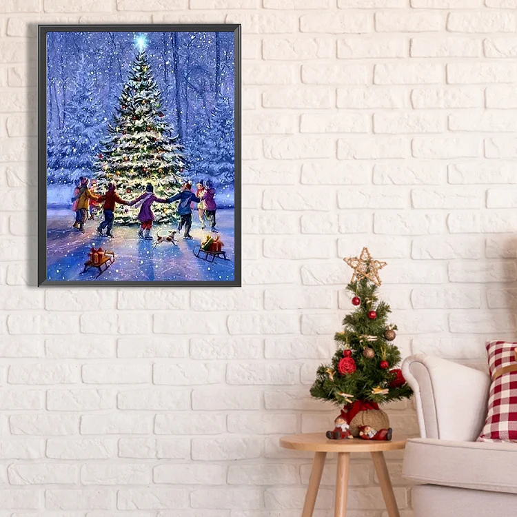 Full Square Drill Diamond Painting -Christmas Snow Scene - 30*40cm