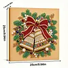 (25x25cm)DIY Pearl Painting Xmas Framed Handmade Pearl Material Art Kit Living Room Decor
