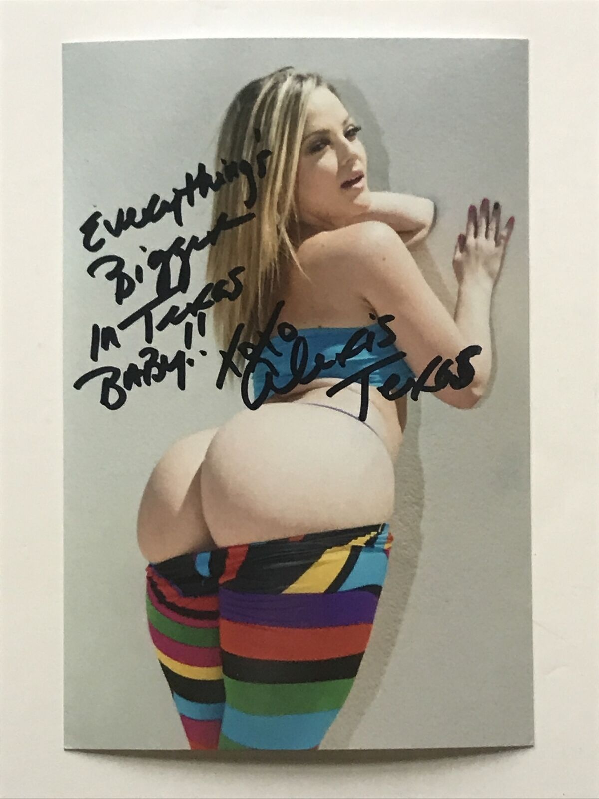 Alexis Texas Authentic Autographed Photo Poster painting