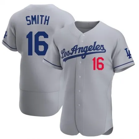 Men's Los Angeles Dodgers #16 Will Smith Grey Stitched Jersey SDCY