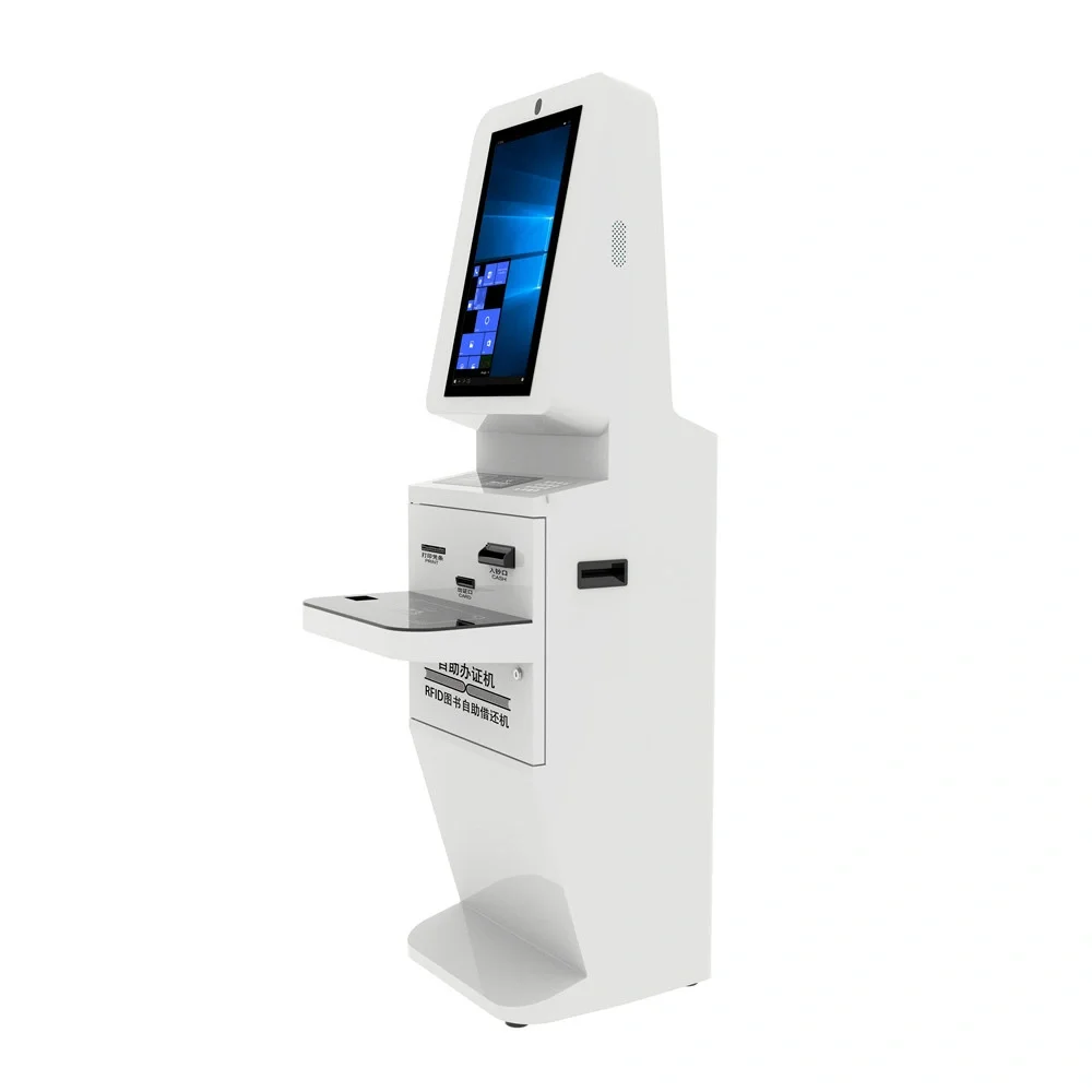 Library Self-Service Check in/out RFID Card Issue Machine