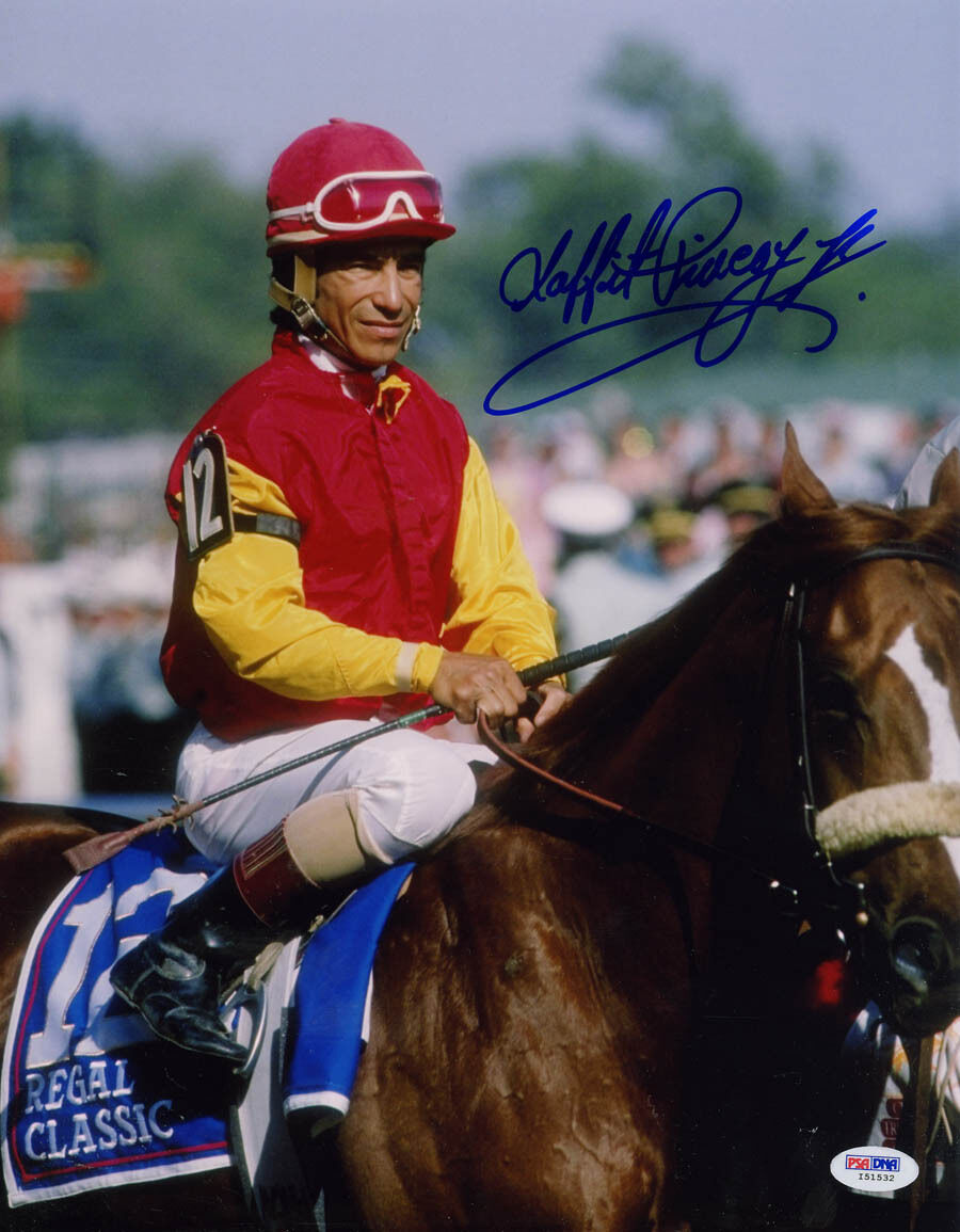 Laffit Pincay Jr. SIGNED 11x14 Photo Poster painting Jockey PSA/DNA AUTOGRAPHED