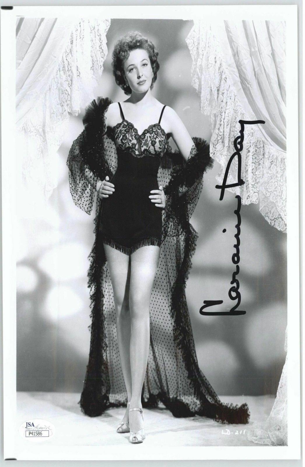 LARAINE DAY, (DECEASED) ACTRESS SIGNED 8X10 JSA AUTHENTICATED COA #P41586