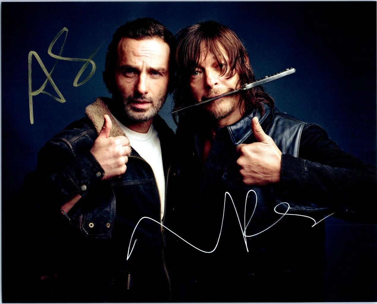 Norman Reedus Andrew Lincoln autographed 8x10 Picture signed Photo Poster painting and COA