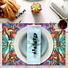 (42.5*29.5cm)1pcs Diamond Art Painting Mandala Placemats Heat Resistant Non-Slip Place Mat Kit