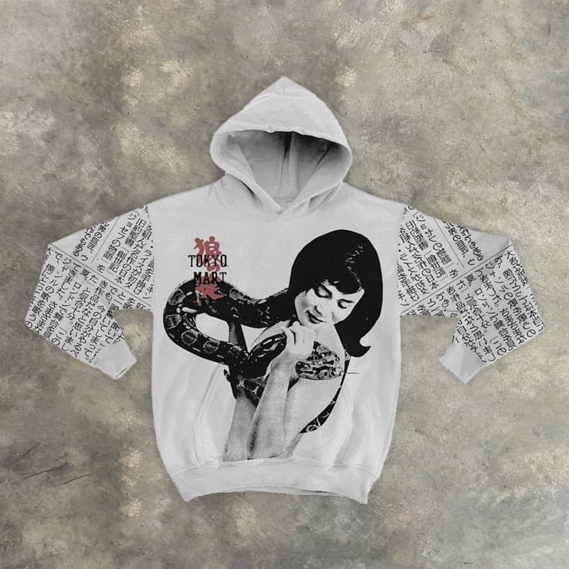 Fashionable Street Style Print Hoodie