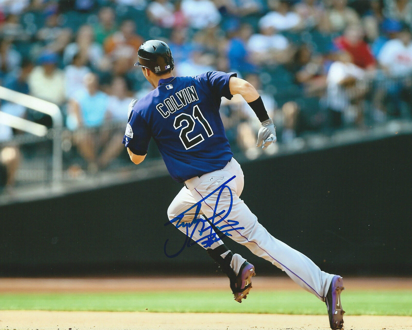 **GFA Colorado Rockies *TYLER COLVIN* Signed 8x10 Photo Poster painting T2 COA**