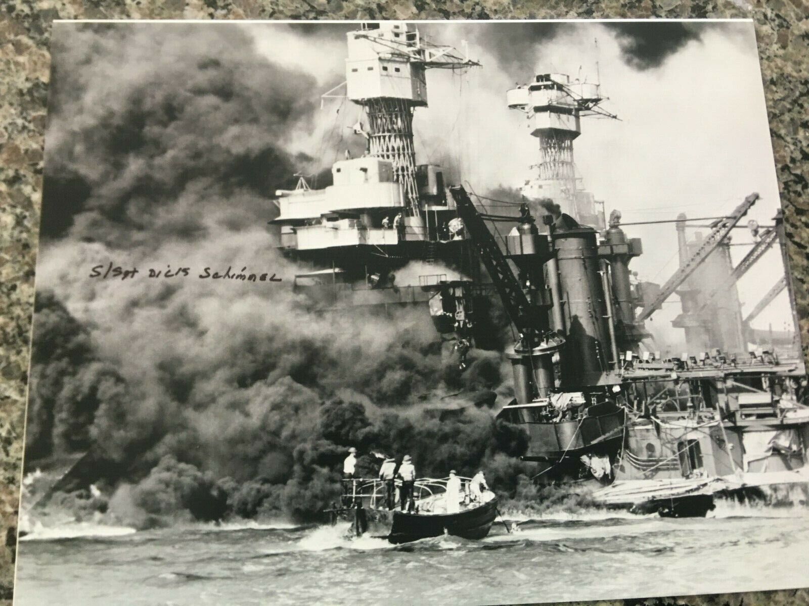 RICHARD SCHIMMEL PEARL HARBOR RADAR OPERATOR RARE PEARL HARBOR SIGNED Photo Poster painting