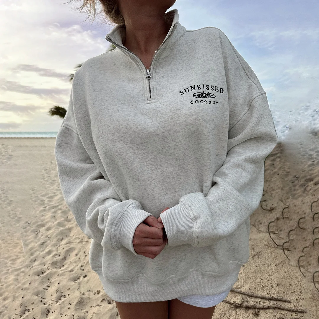Girl's QUARTER ZIP SWEATSHIRT