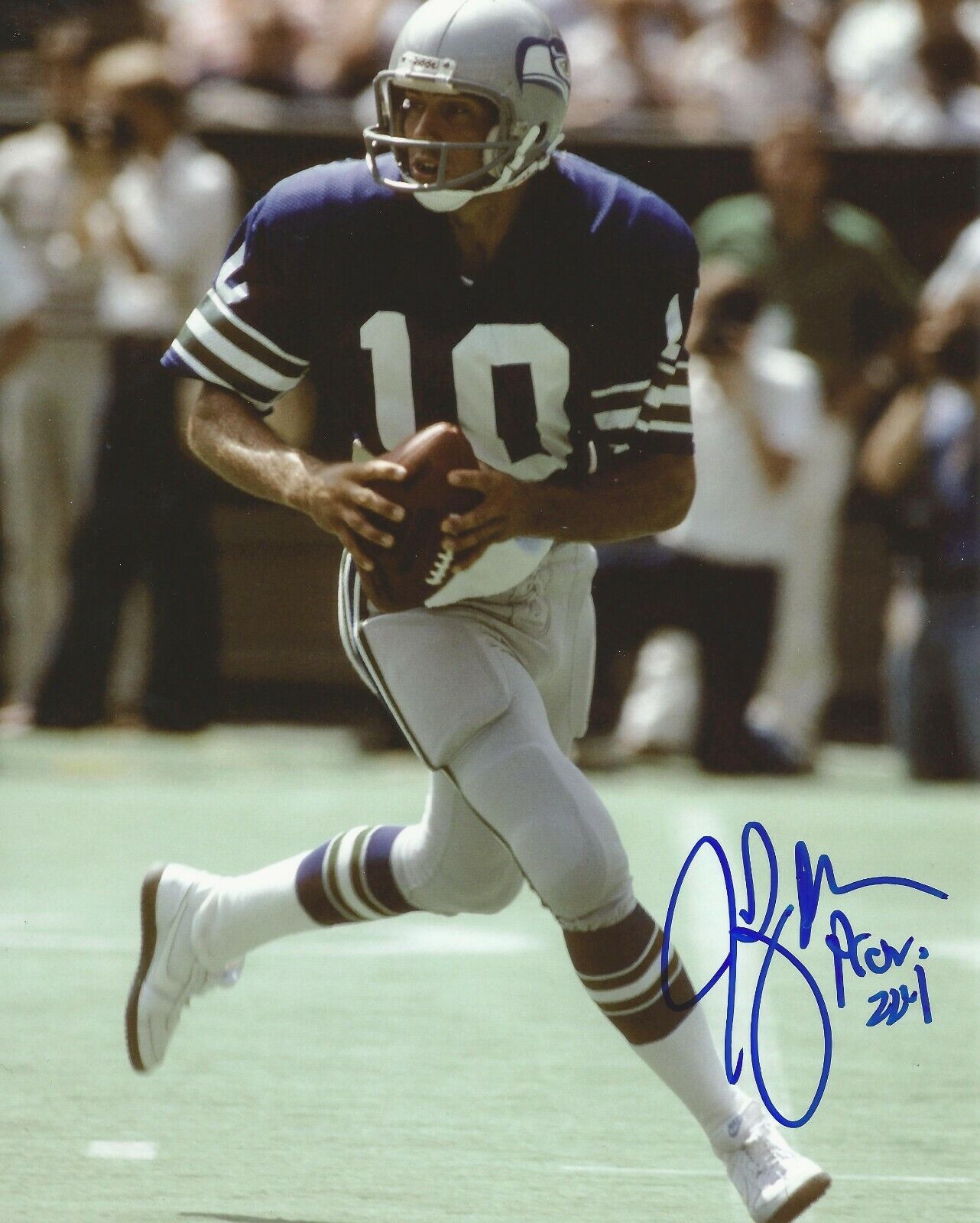 JIM ZORN SIGNED SEATTLE SEAHAWKS 8x10 Photo Poster painting #3 w/PROOF