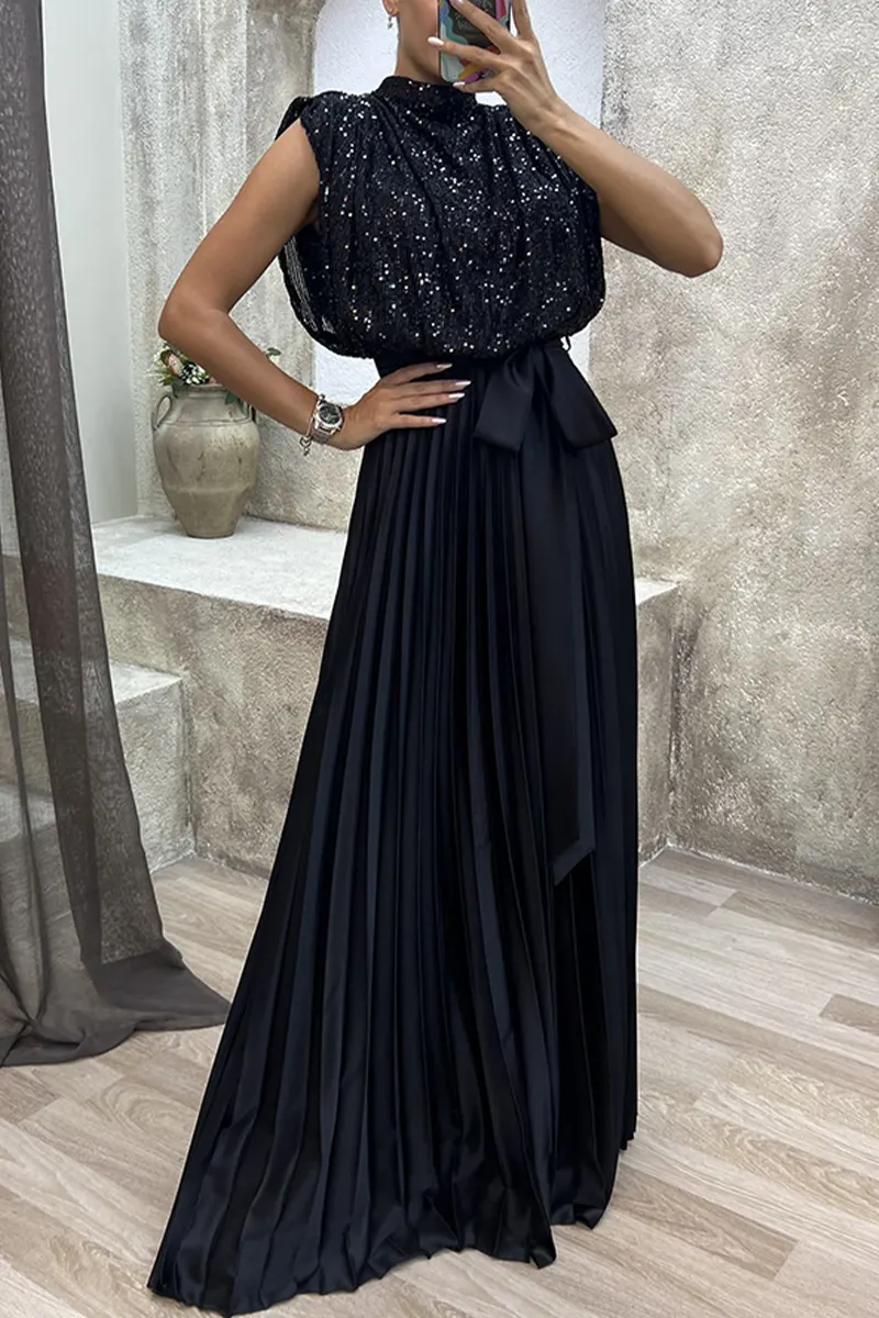 Sexy Elegant Print Frenulum V Neck Evening Dress Dresses(4 Colors) main image 0