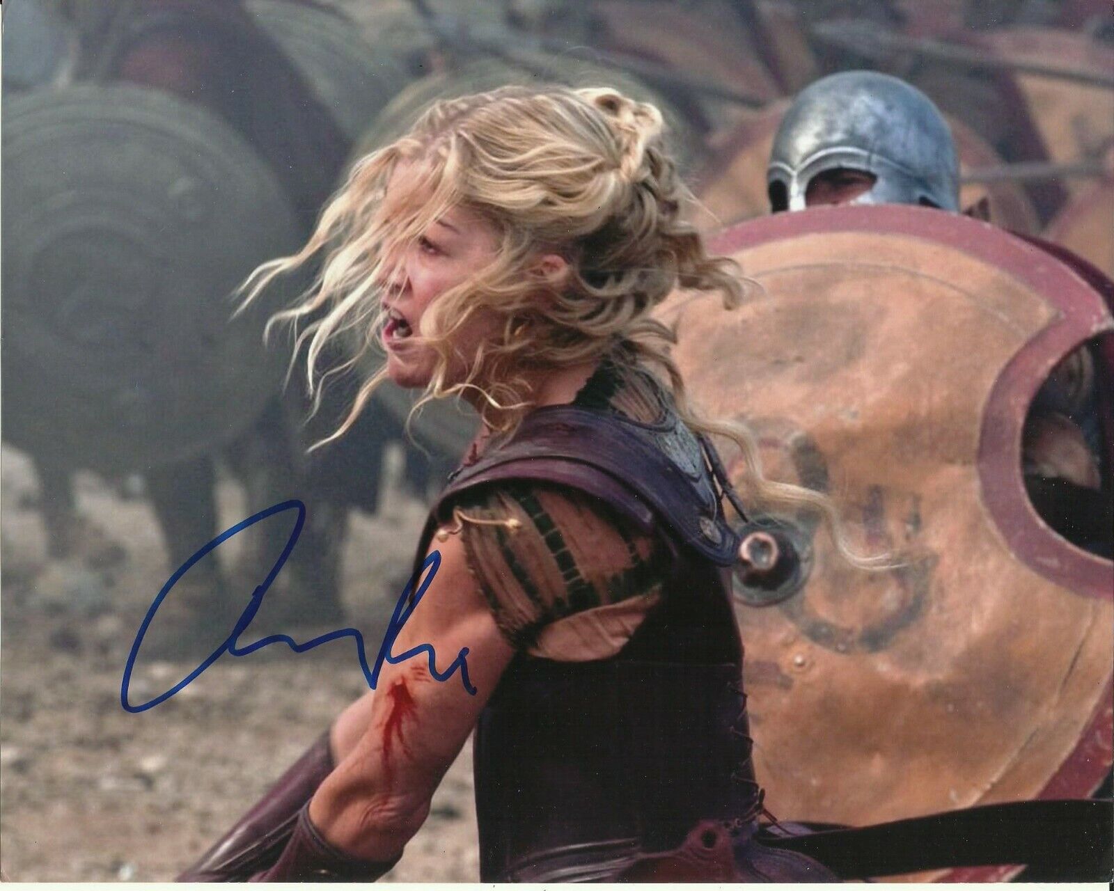 ROSAMUND PIKE SIGNED WRATH OF THE TITANS Photo Poster painting UACC REG 242 (2)