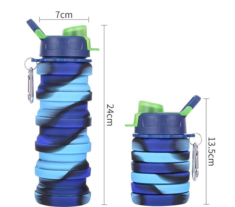 Fashion Camouflage Silica Gel Water Bottles