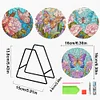 4PCS Acrylic Diamond Painted Placemats Eco-Friendly Placemat (Garden Butterfly)