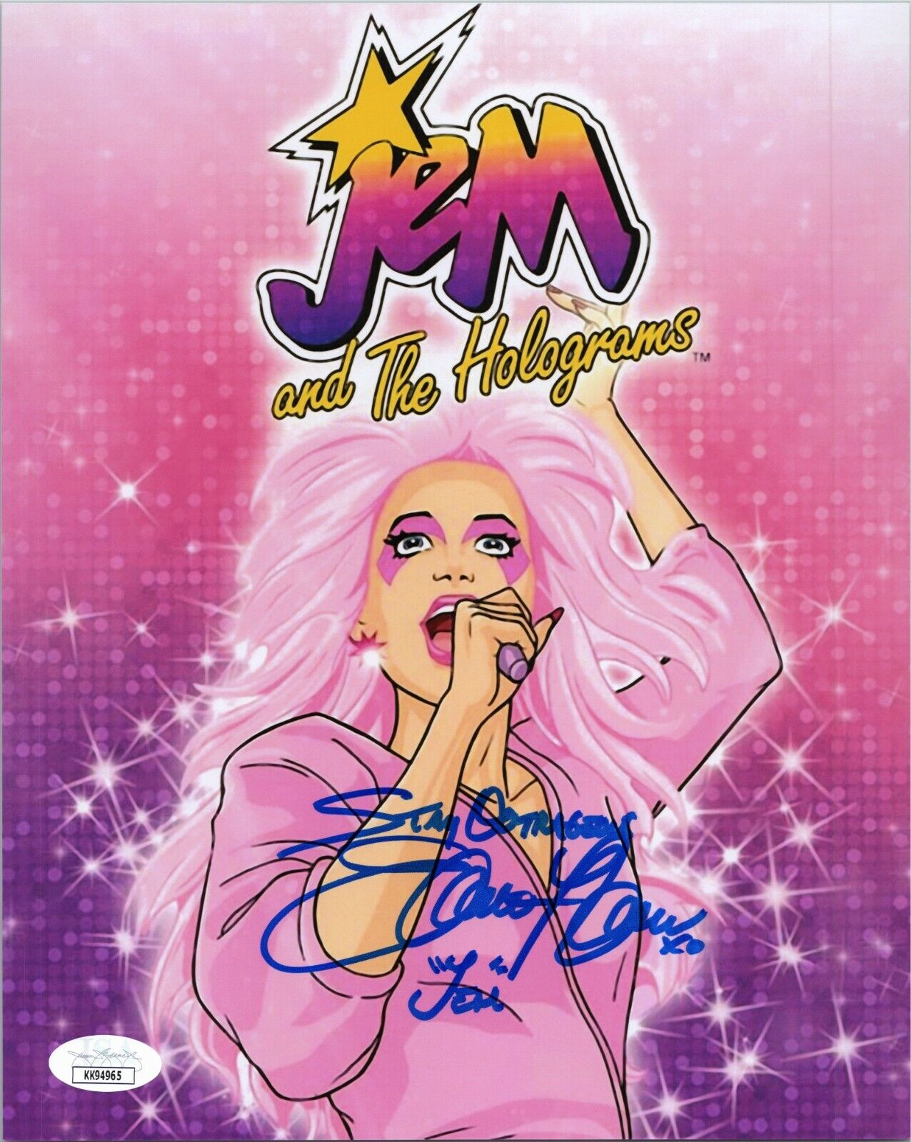 SAMANTHA NEWARK Authentic Hand-Signed JEM and the Holograms