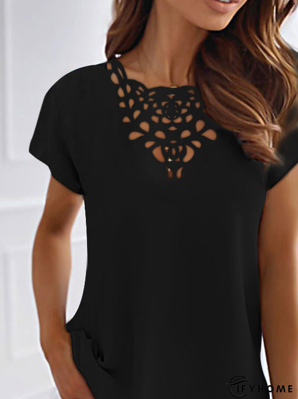 Casual Burnt Design Short Sleeve T-Shirt | IFYHOME