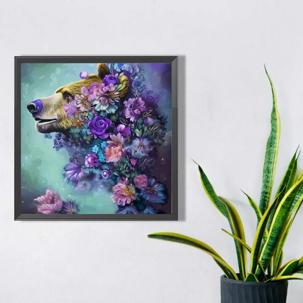 Full Round Diamond Painting 40*40cm - Bear