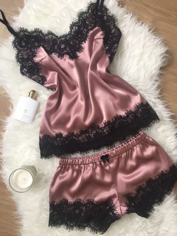 Churchf Exploding Pajamas Simulation Silk Pyjamas Large-Size Home Underwear Pajamas Skirt Ebay1090