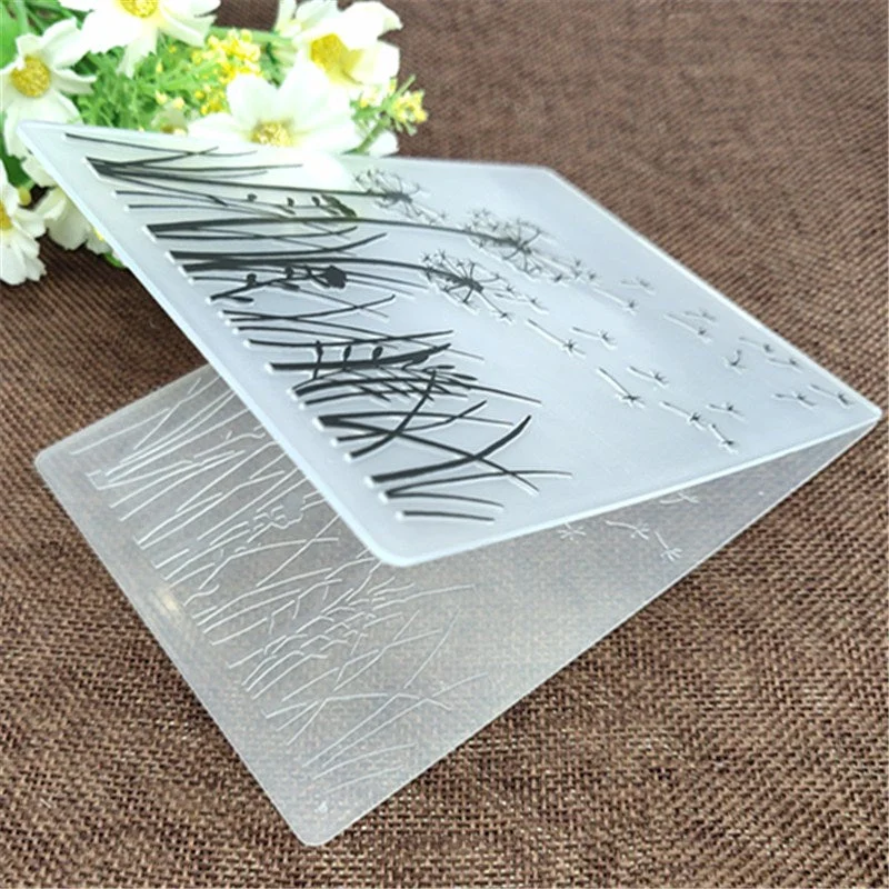 Dandelion print DIY Plastic Embossing Folders for DIY Scrapbooking Paper Craft/Card Making Decoration Supplies