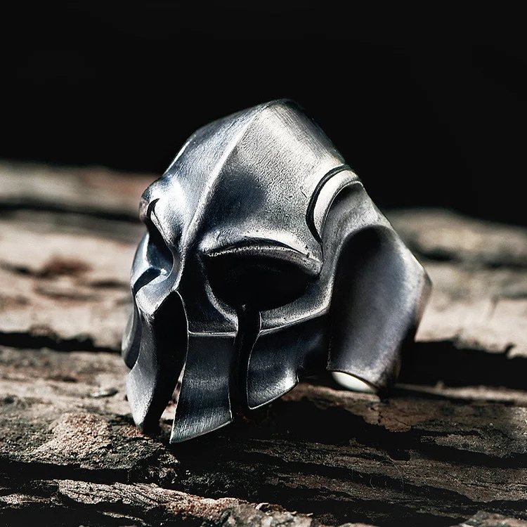 Rock Skull Rings Men's Gothic Personality Punk Skeleton Mask Ring Fashion Metal Accessories Party Jewelry Adjustable Size Ring Anillos Mujer
