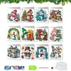 12pcs DIY Diamond Art Greeting Cards Xmas Theme Congratulations Cards & Gifts