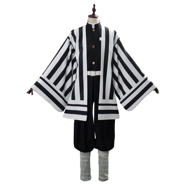 Adult Demon Slayer: Kimetsu no Yaiba Kimono Outfit Iguro Obanai Halloween Carnival Suit Cosplay Costume