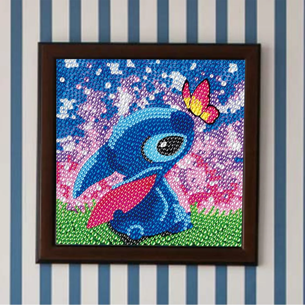 Diamond Painting - Full Crystal Rhinestone - Stitch(18*18cm)