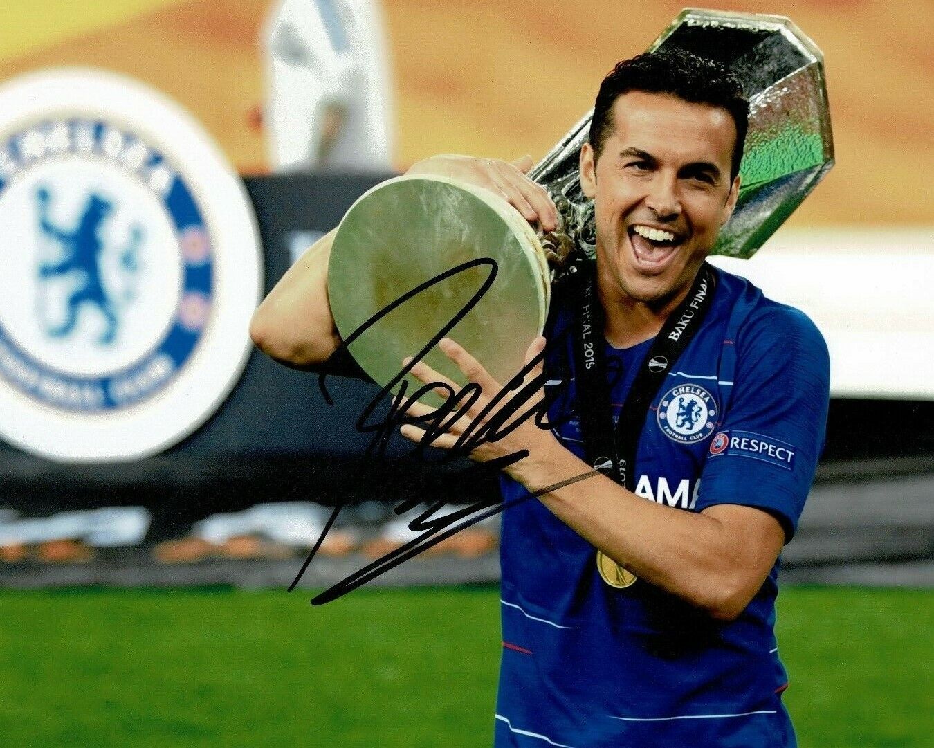 Pedro Signed 10X8 Photo Poster painting Chelsea F.C. GENUINE Autograph AFTAL COA (B)