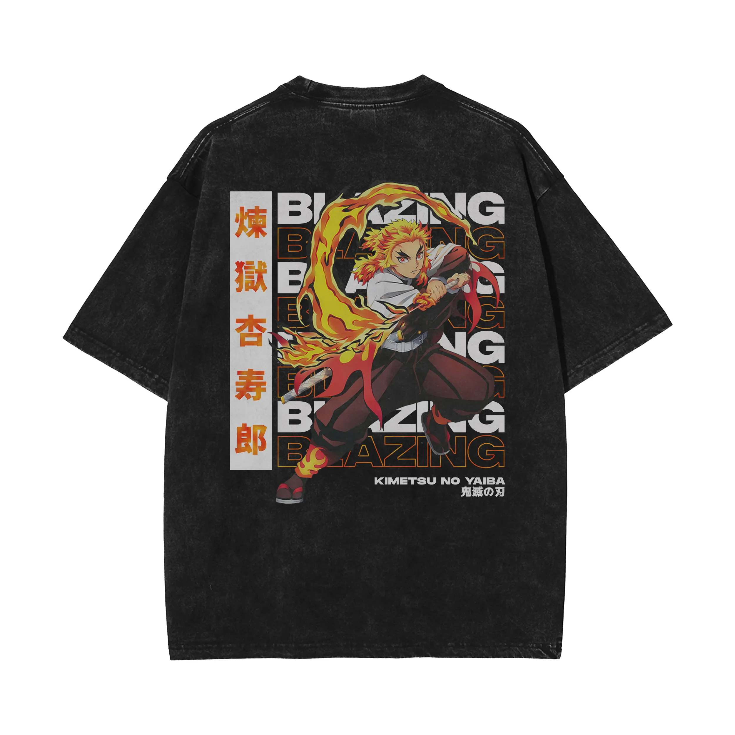 OG Kyojuro Rengoku Vintage Oversized T-Shirt | Demon Slayer