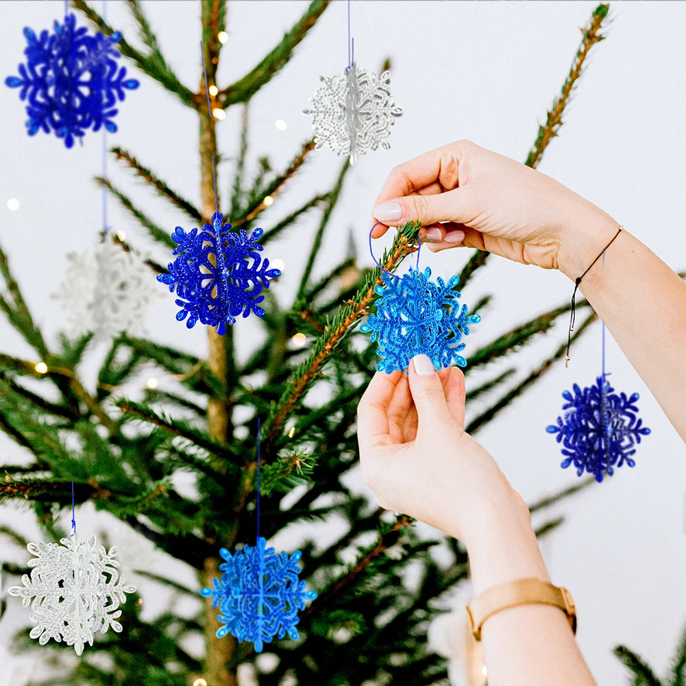 5D DIY PET Special Shaped Snowflake Diamond Art Hanging Decorations for Beginner