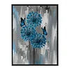 Blue Flowers - 11CT Stamped Cross Stitch - 40*50cm - Flower