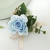 10PCS Bridal Groom Guests Wedding Catering Rose Corsage Boutonniere Wrist Artificial Flower Bouquets