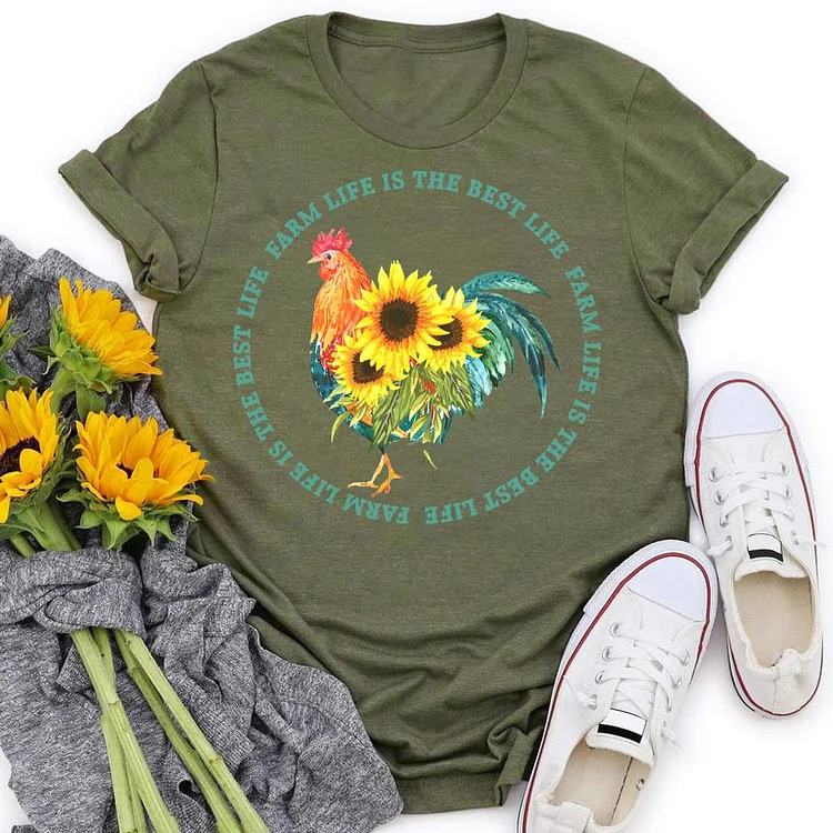 PSL - Farm life is the best life Village LifeT-shirt Tee -05783