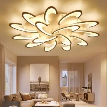 Modern Led Creative Ceiling Lamp Living Room Ultra Bright Home Bedroom Ceiling Lights Iron Art Dining Acrylic Ceiling Fixtures