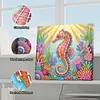(25x25cm)DIY Seahorse Framed Handmade Pearl Painting Art Craft Kit Living Home Decor