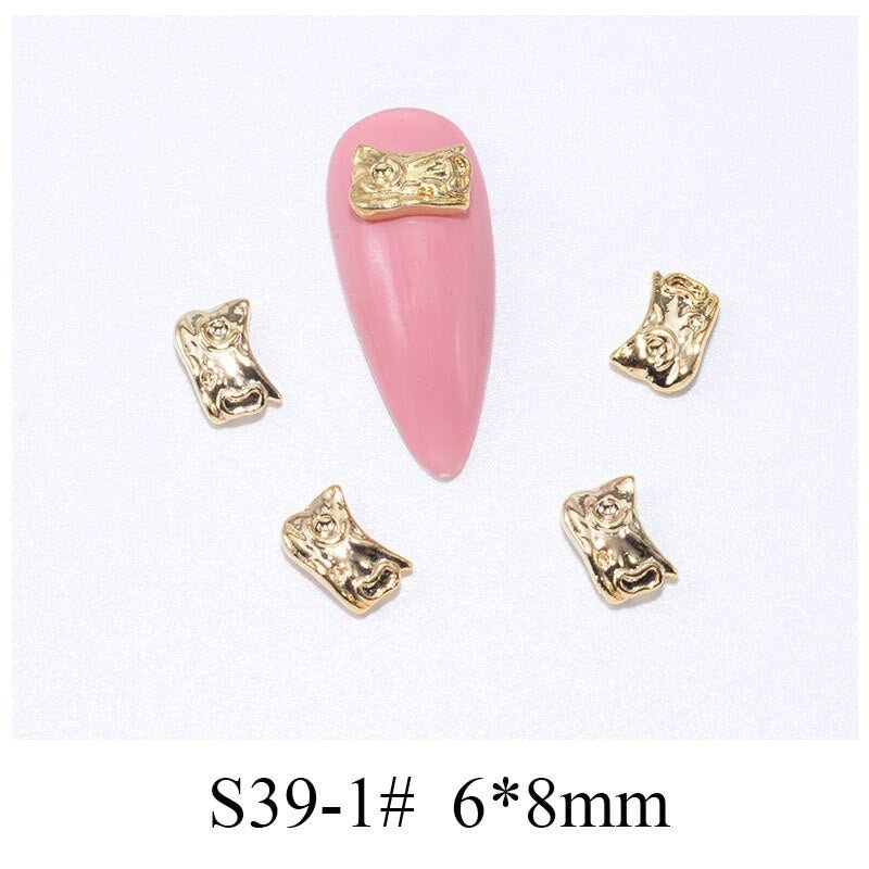 Nail Decoration Tips Elegant Designs Alloy With Exquisite Jewelry Zircon Rhinestones 5 Pcs/Set For Beauty Salons