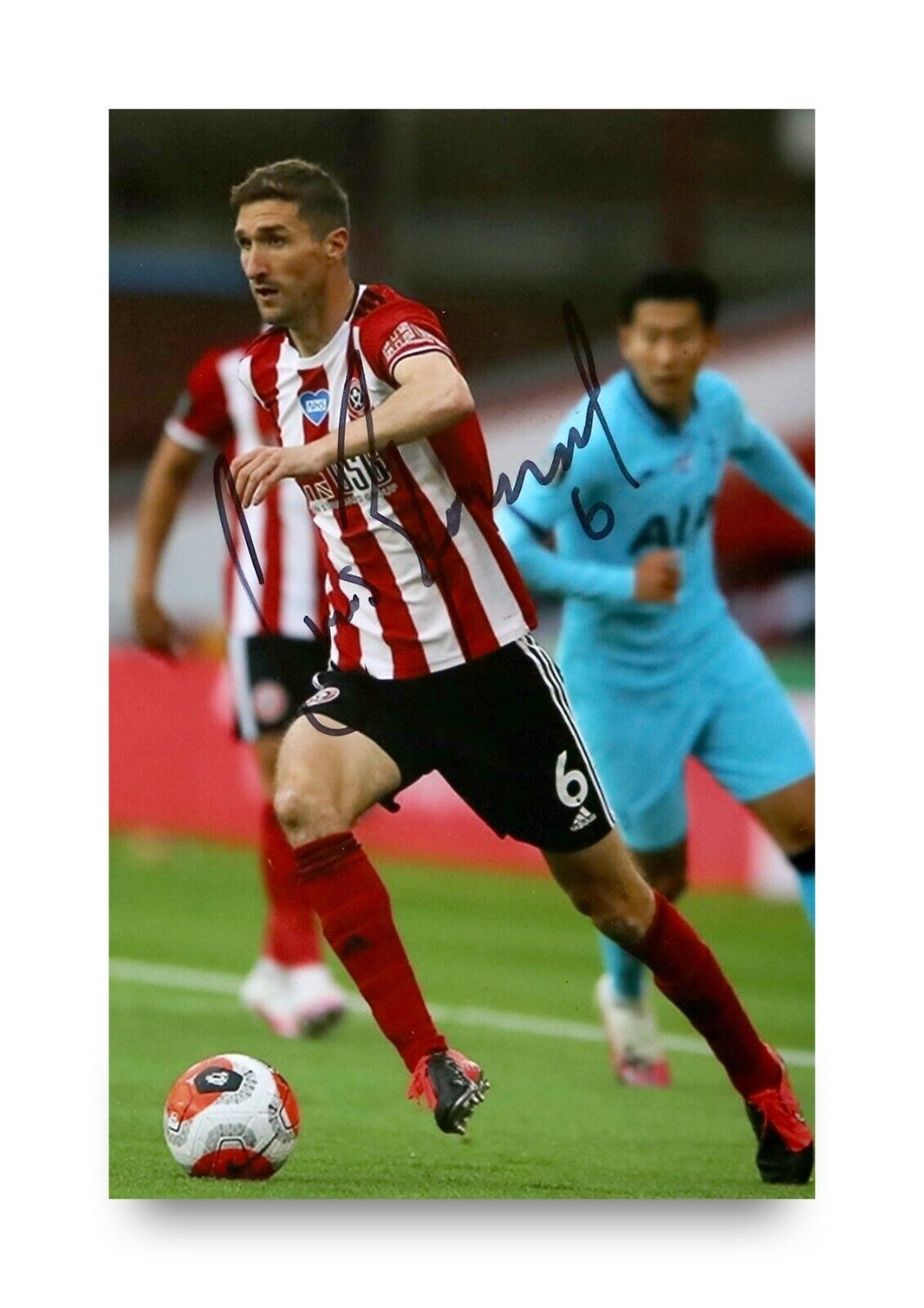 Chris Basham Signed 6x4 Photo Poster painting Sheffield United Newcastle Bolton Autograph + COA